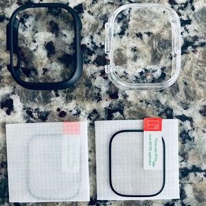 Fully protected Black and Clear Watch Ultra set